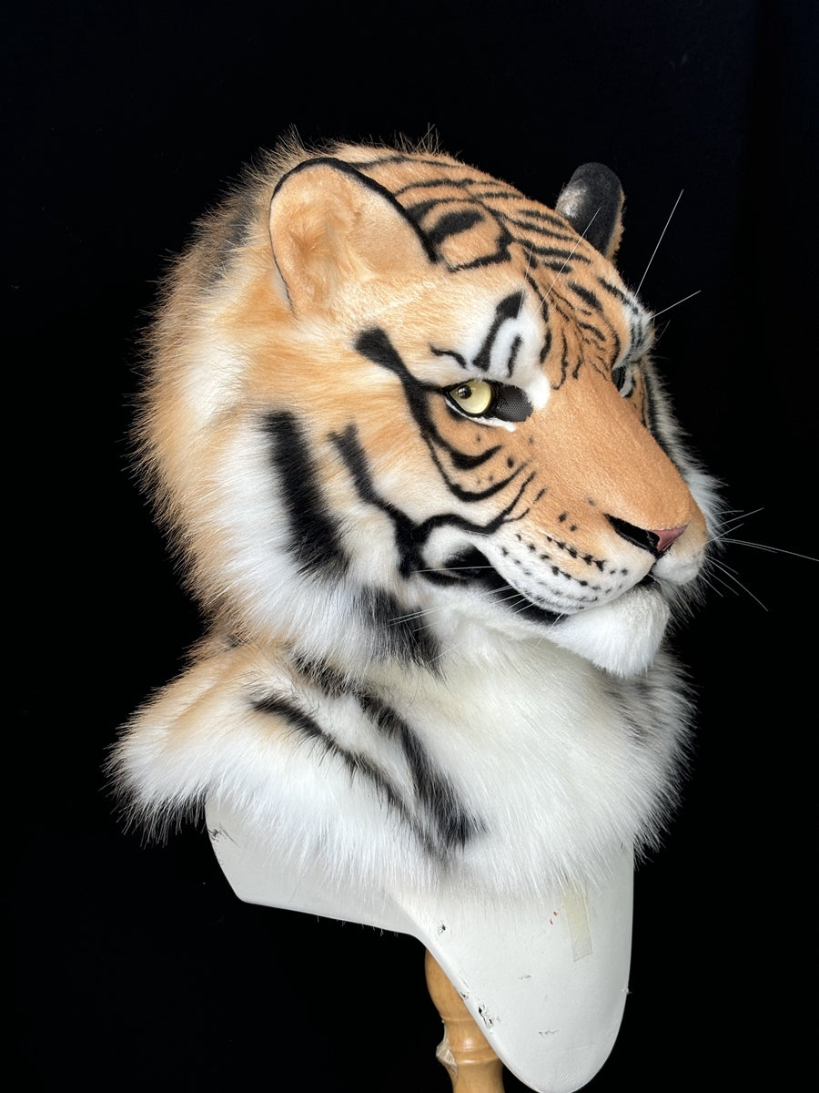 [Premade] Tiger Realistic Fursuit Partial Furry Costumes Mask Headdress