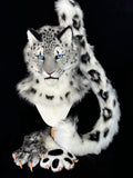 [Premade] Snow Leopard Realistic Fursuit Partial Furry Costumes Mask Headdress