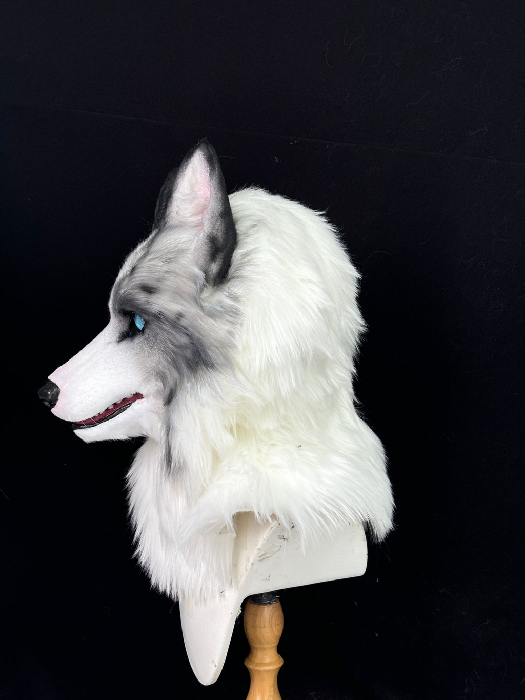 [Premade] Border Collie Dog Realistic Fursuit Head Furry Costumes Mask Headdress