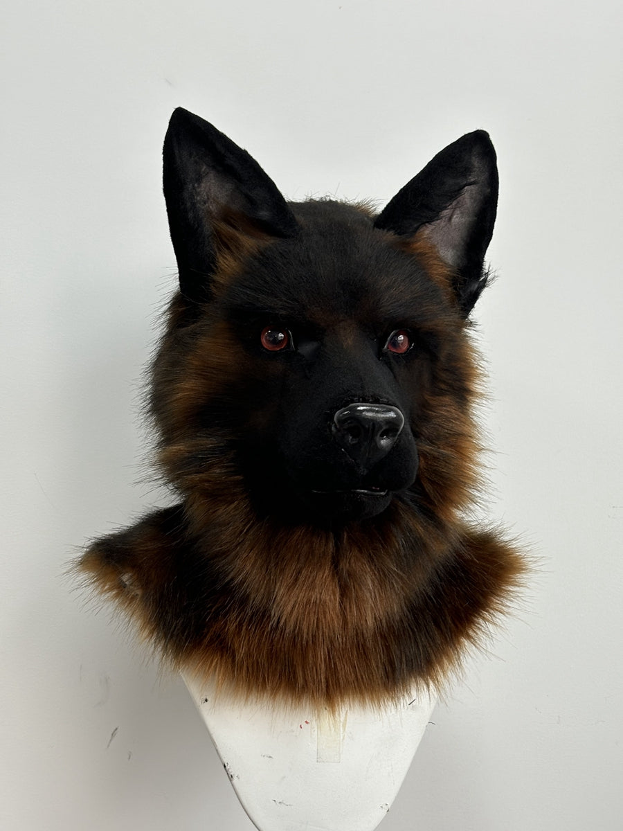 [Premade] German Shepherd Dog Realistic Fursuit Head Furry Costumes Mask Headdress