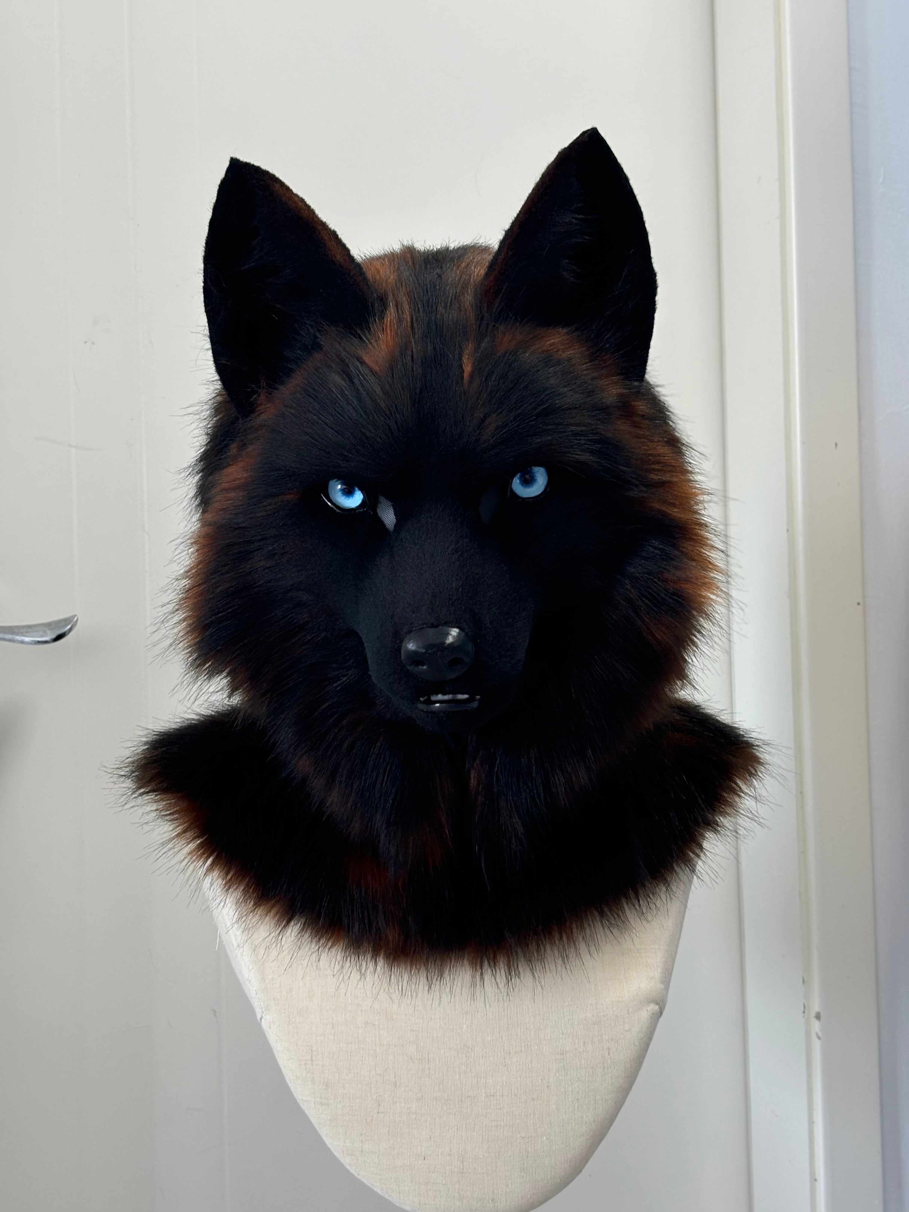 [Commissions] Wolf Realistic Fursuit Head