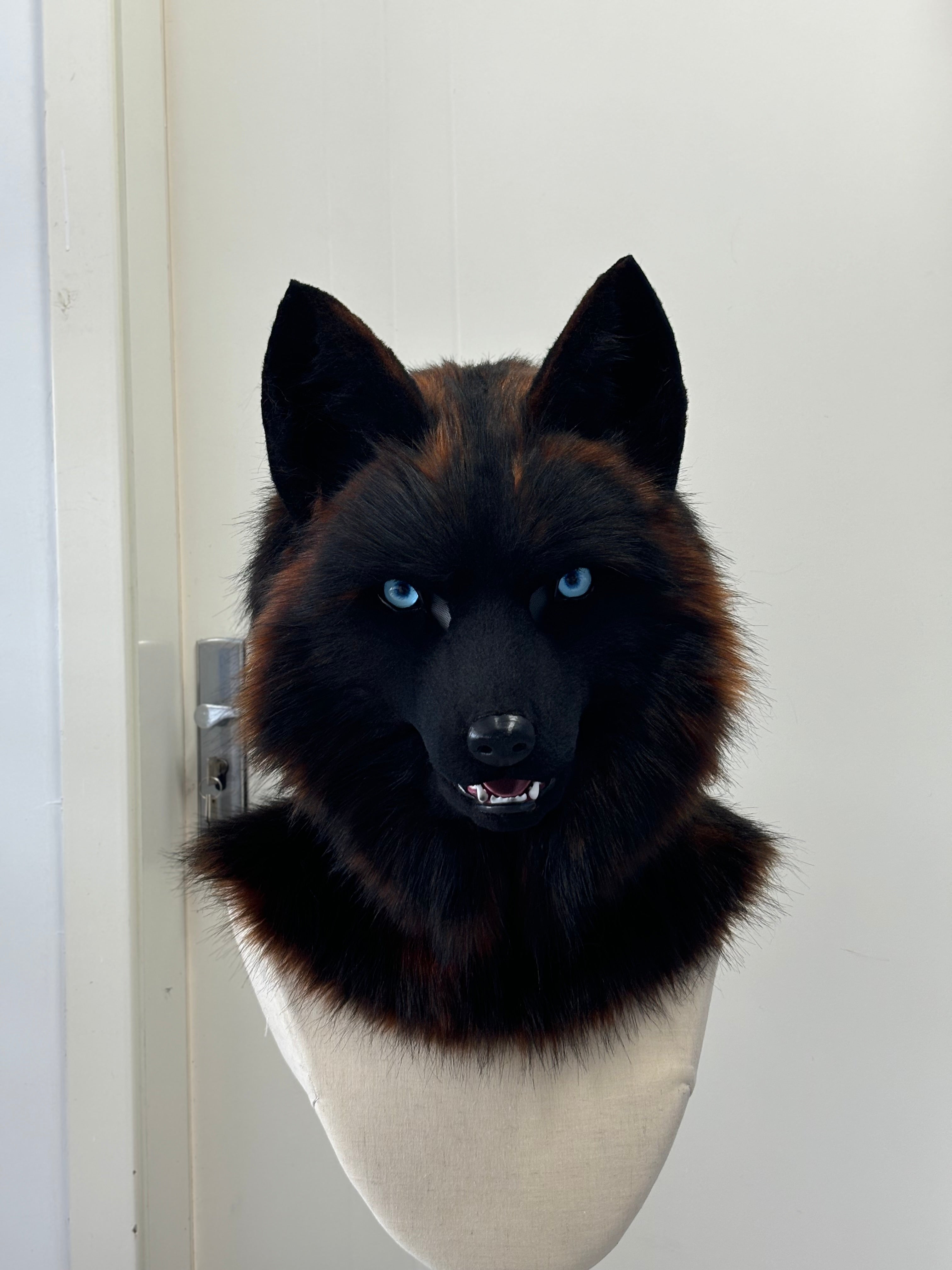 [Commissions] Wolf Realistic Fursuit Head