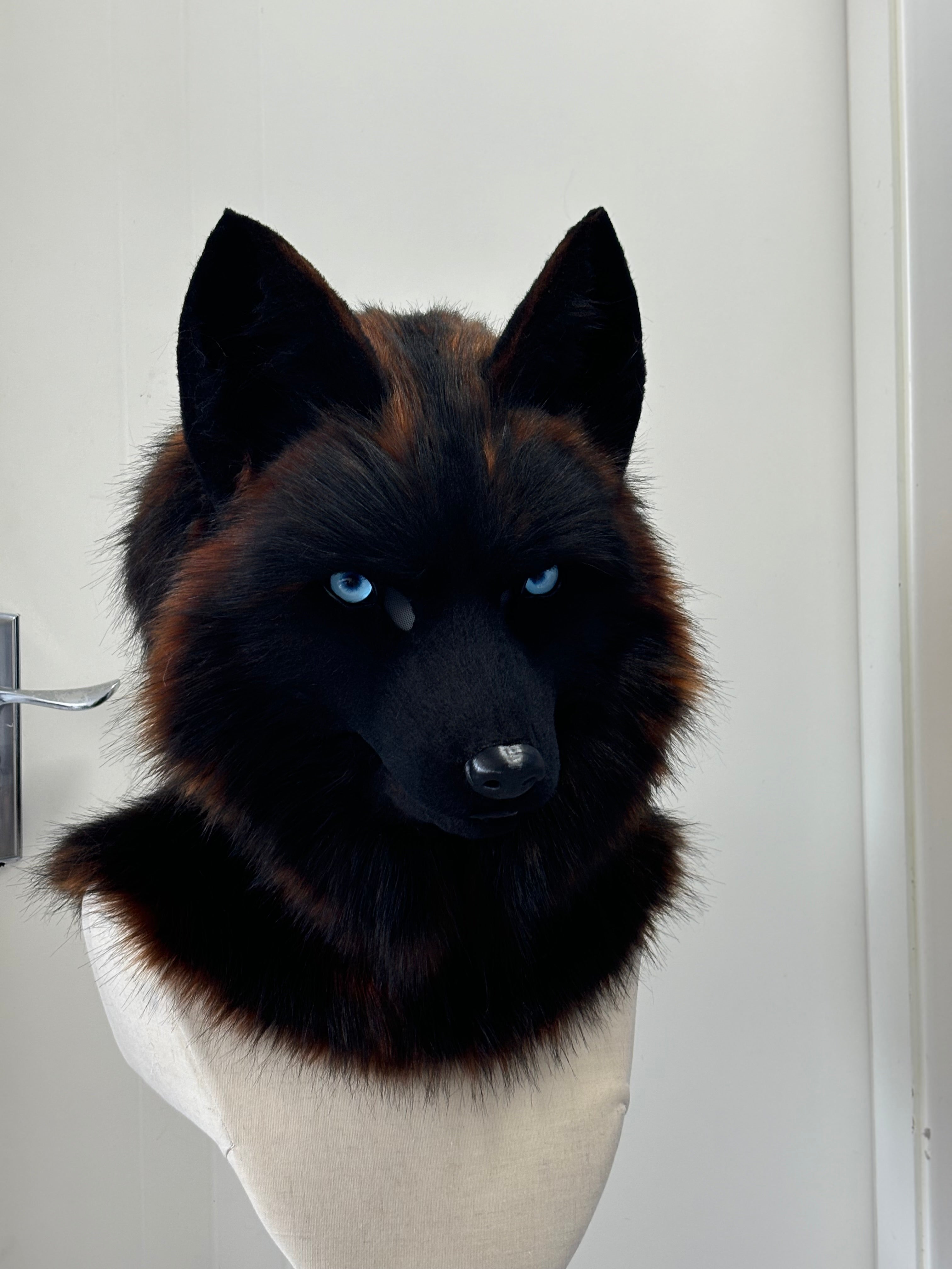 [Commissions] Wolf Realistic Fursuit Head