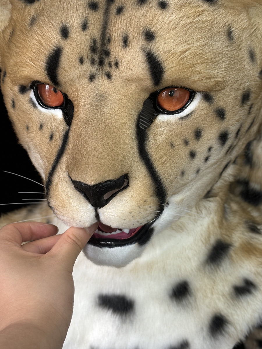 [Premade] Cheetah Realistic Fursuit Partial Furry Costumes Mask Headdress