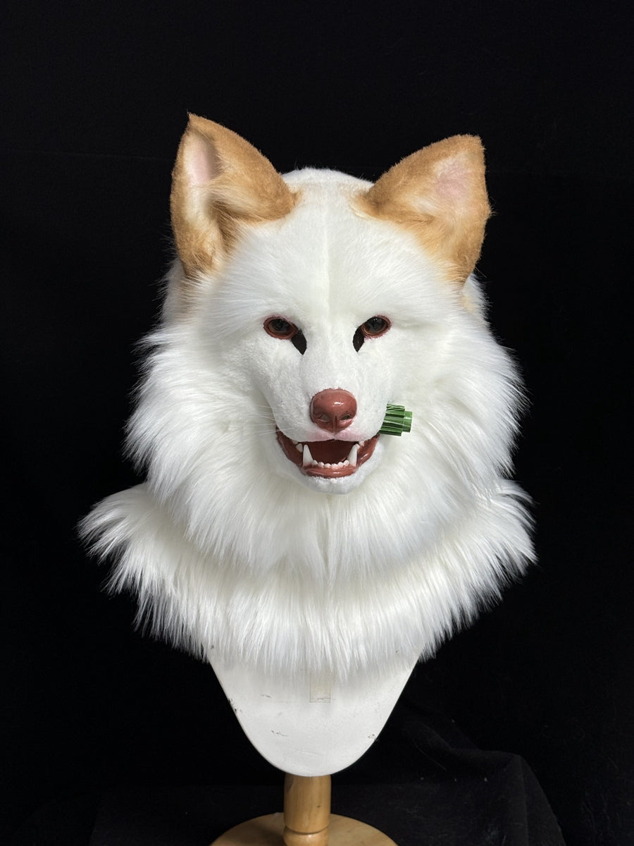 [Premade] Dog Realistic Fursuit Head Furry Costumes Mask Headdress