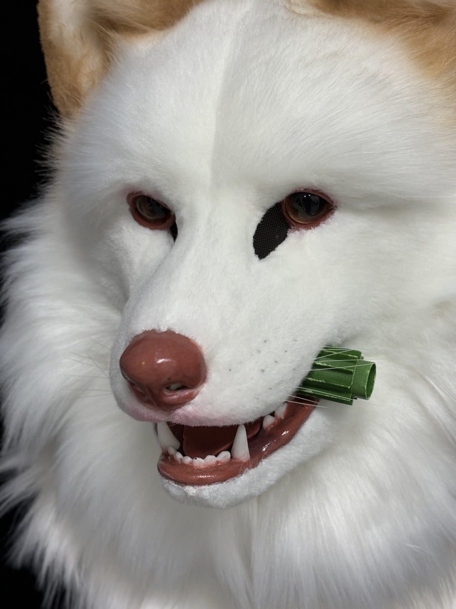 [Premade] Dog Realistic Fursuit Head Furry Costumes Mask Headdress