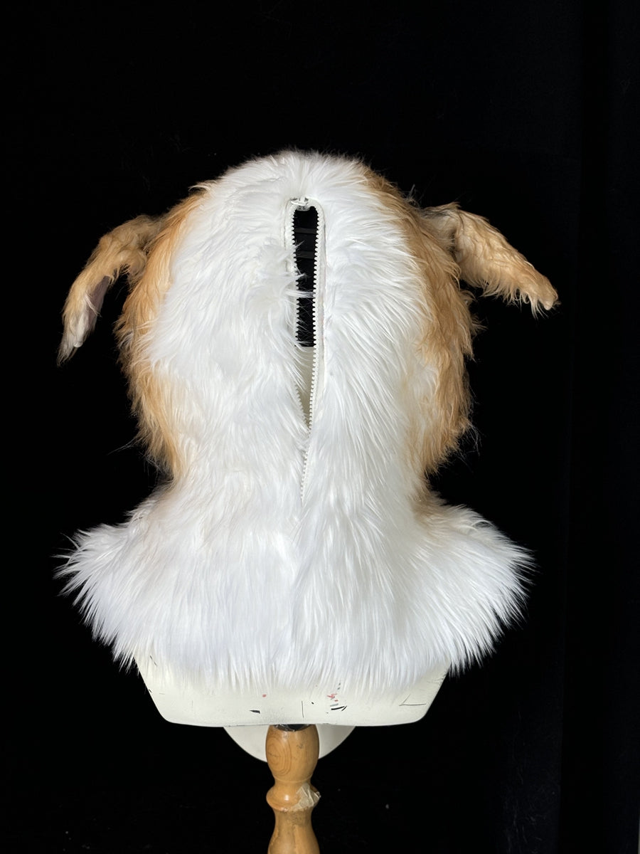 [Premade] Borzoi Dog Realistic Fursuit Head Furry Costumes Mask Headdress