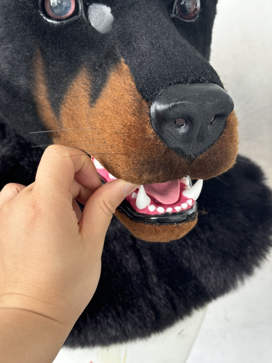 [Premade] Doberman Realistic Fursuit Head Furry Costumes Mask Headdress