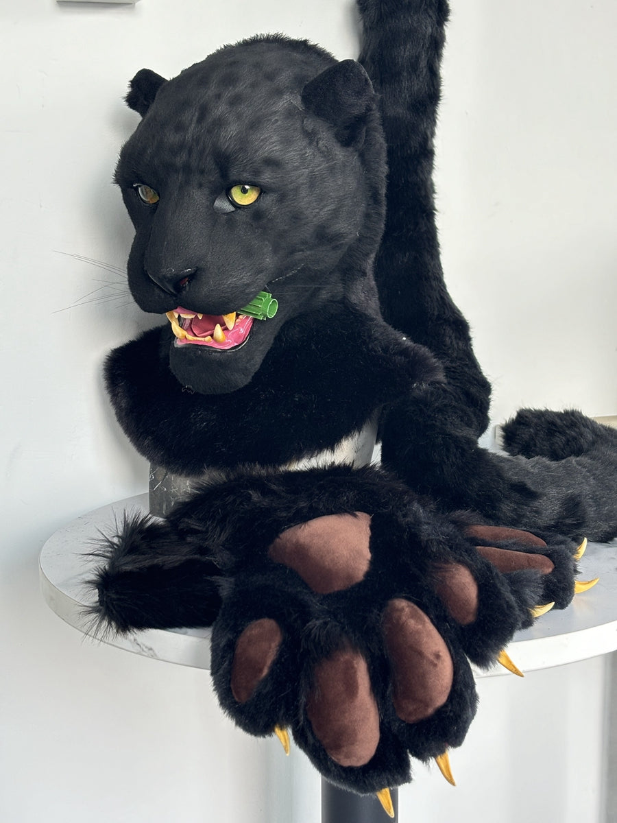 [Premade] Black Panther Realistic Fursuit Partial Furry Costumes Beast Headdress