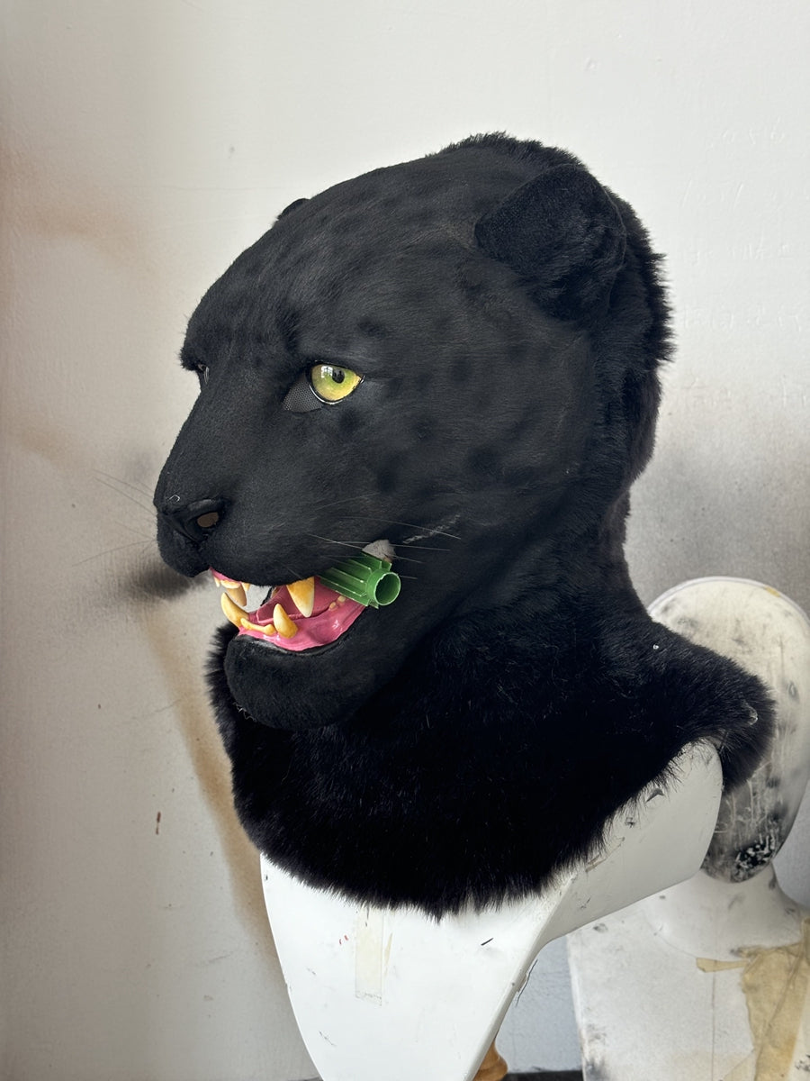 [Premade] Black Panther Realistic Fursuit Partial Furry Costumes Beast Headdress