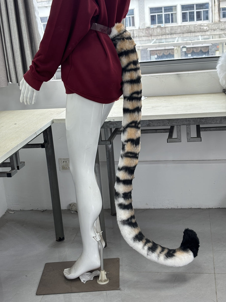 [Premade] Tiger Realistic Fursuit Partial Furry Costumes Beast Mask Headdress