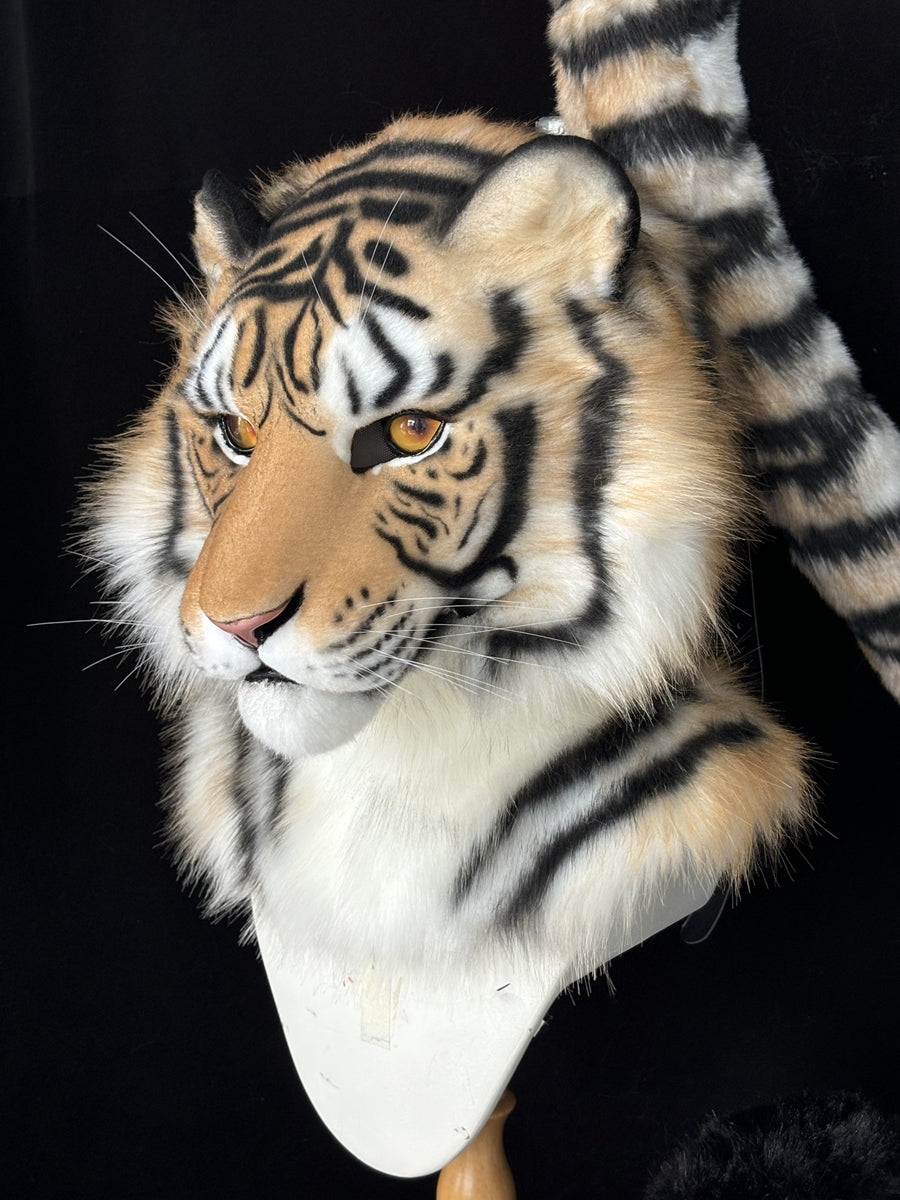 [Premade] Tiger Realistic Fursuit Partial Furry Costumes Beast Mask Headdress