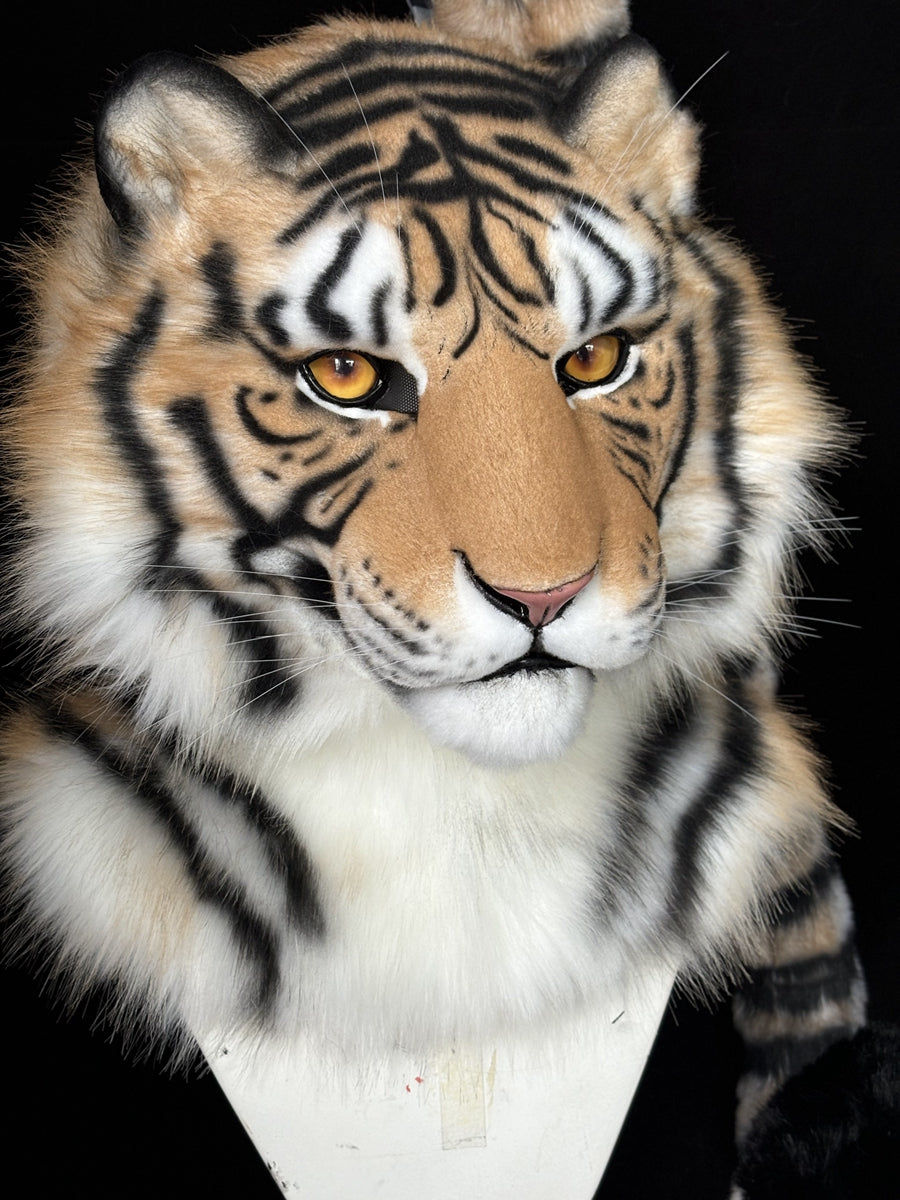 [Premade] Tiger Realistic Fursuit Partial Furry Costumes Beast Mask Headdress