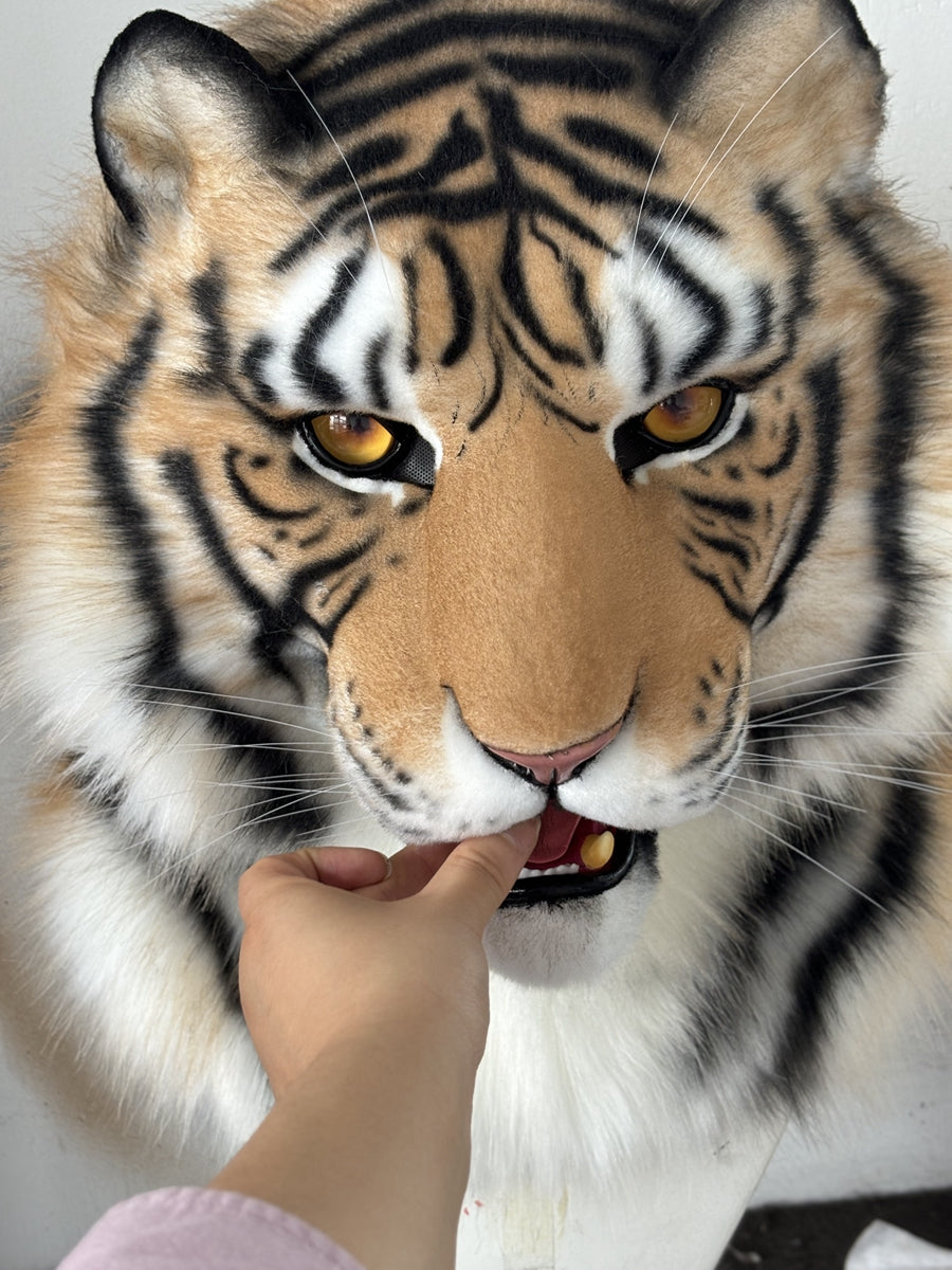 [Premade] Tiger Realistic Fursuit Partial Furry Costumes Beast Mask Headdress