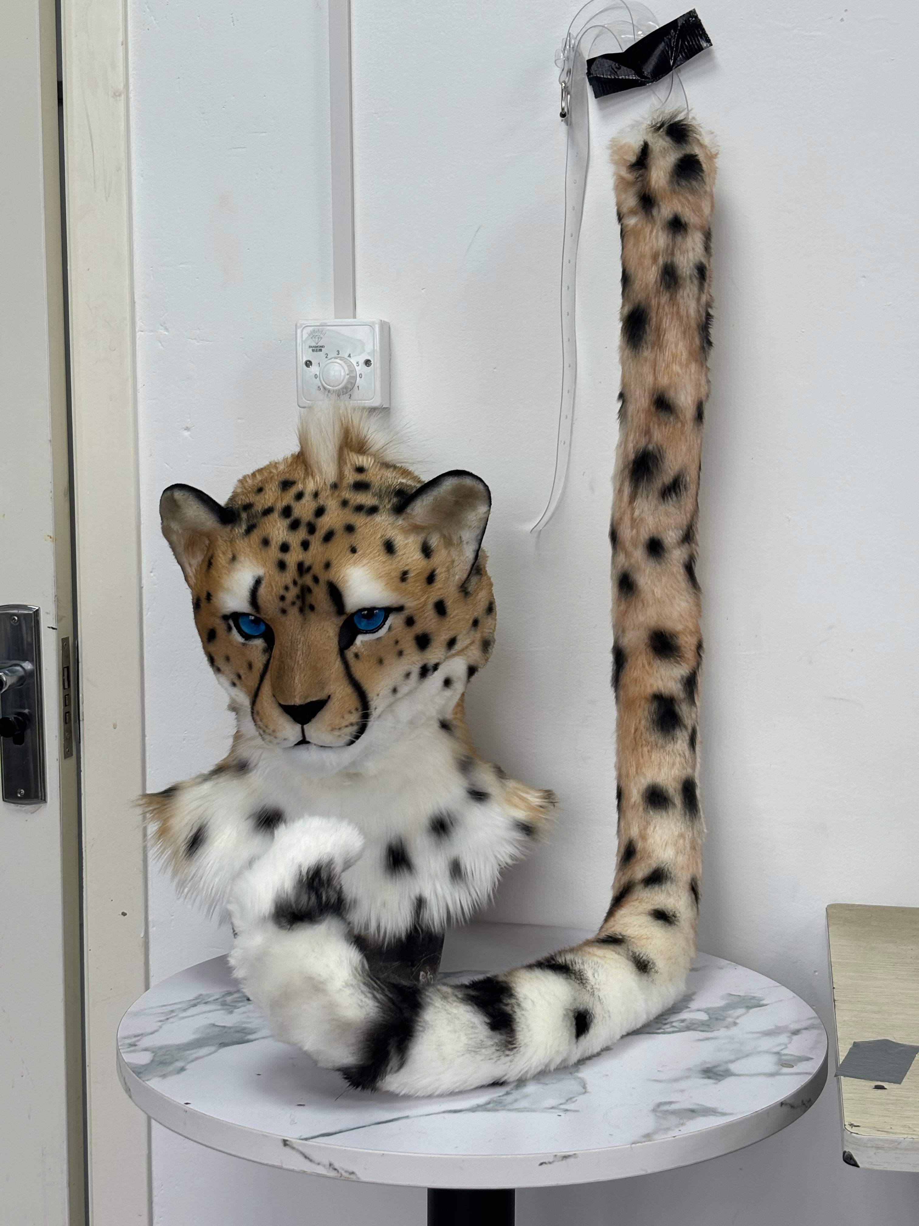 [Commissions] Cheetah Fursuit Head and Tail