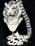 [Premade] White Tiger Realistic Fursuit Partial Furry Costumes Beast Mask Headdress