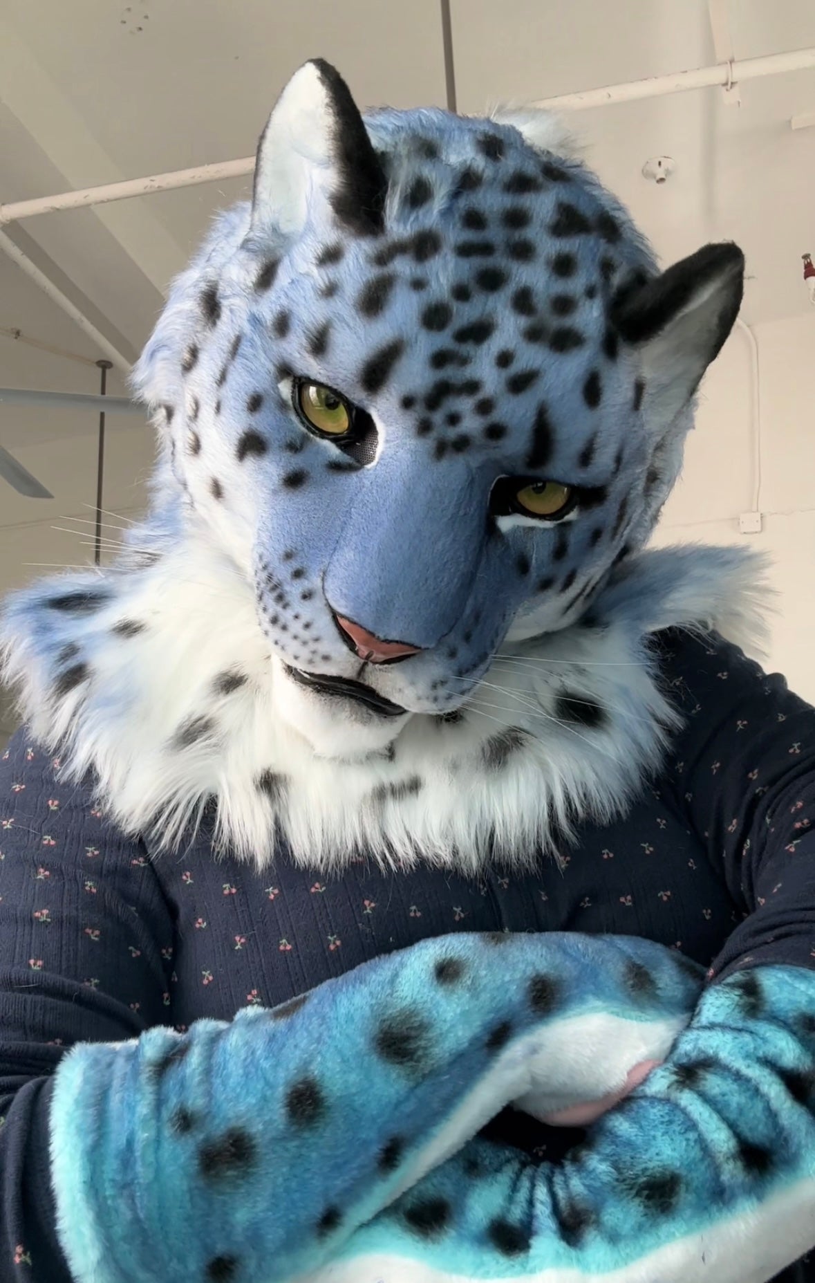 [Premade] Leopard Semi Realistic Fursuit Head and Paws