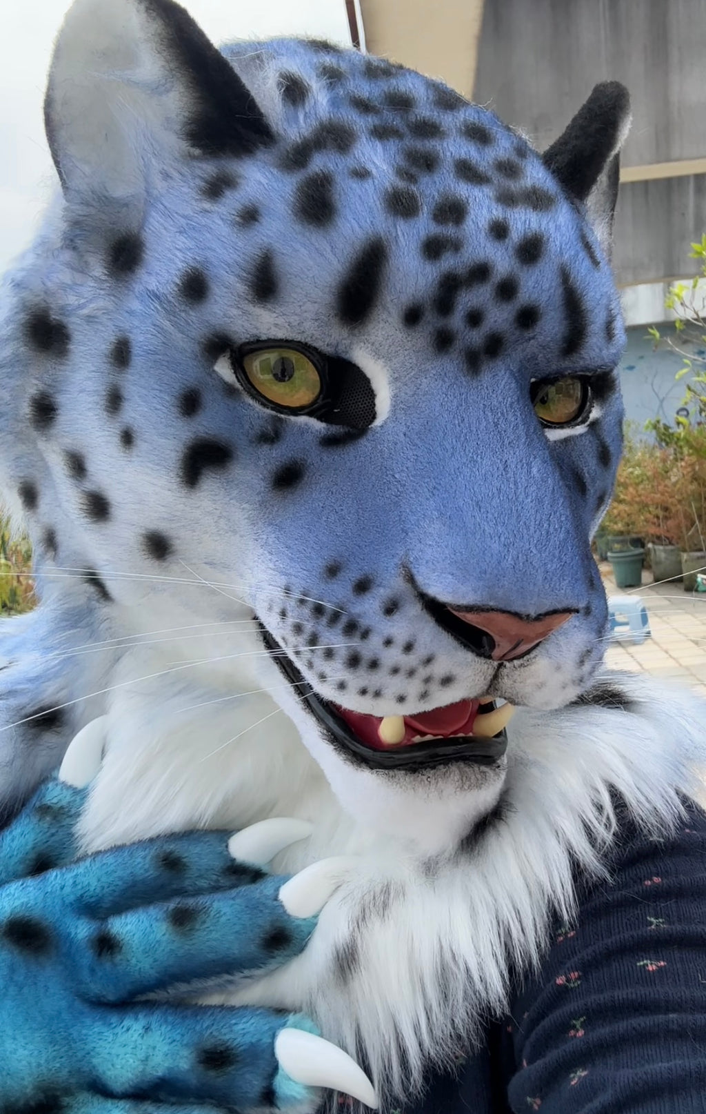 [Premade] Leopard Semi Realistic Fursuit Head and Paws