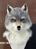 [Premade] Gray Wolf Realistic Fursuit Head Movable Jaw Werewolf Mask