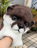 Otter Realistic Fursuit Head Movable Jaw Furry Halloween Costumes Headdress