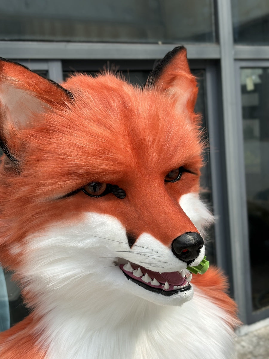 [Premade] Red Fox Realistic Fursuit Head Movable Jaw