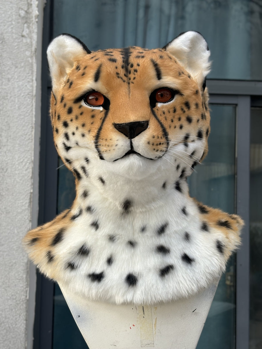 [Premade] Cheetah Realistic Fursuit Head Movable Jaw