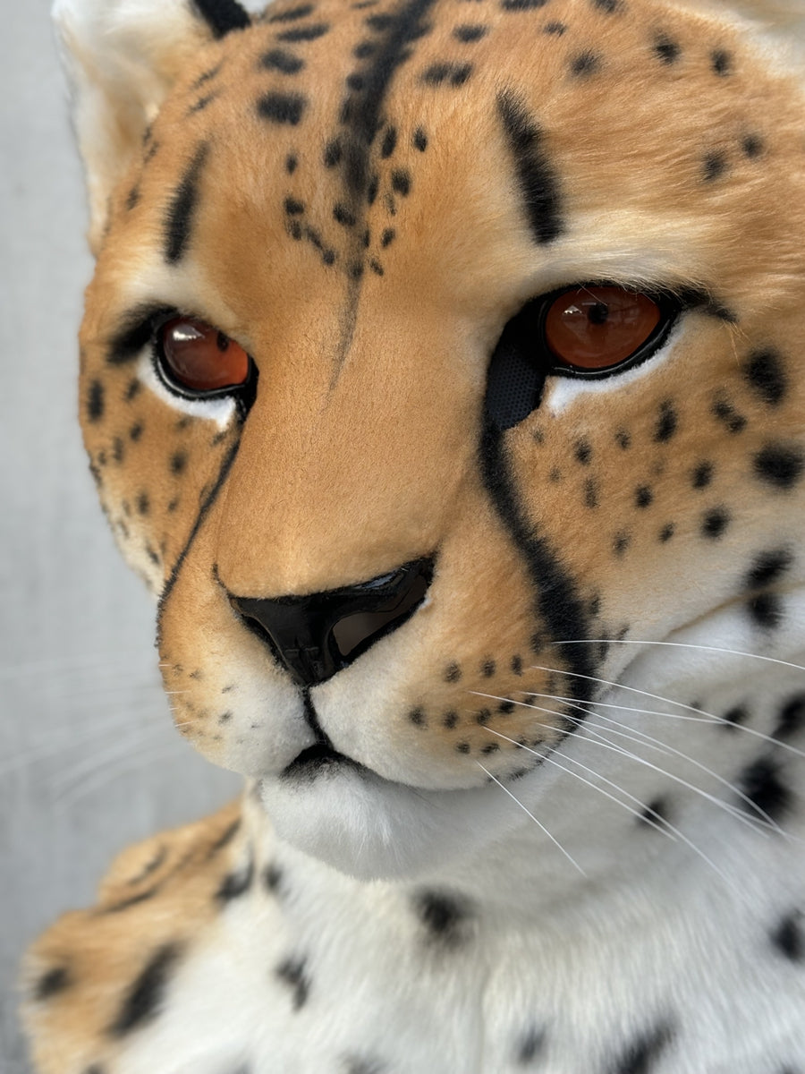 [Premade] Cheetah Realistic Fursuit Head Movable Jaw