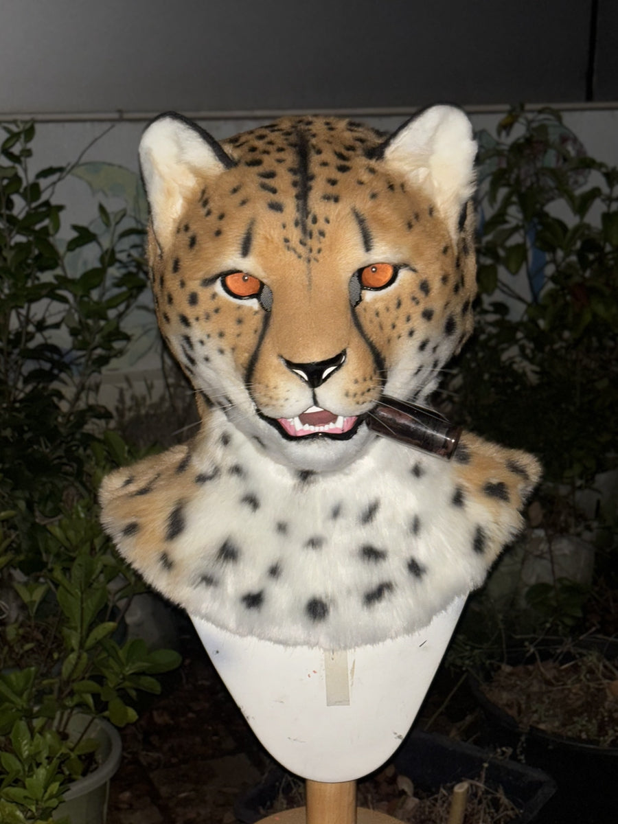 [Premade] Cheetah Realistic Fursuit Head Movable Jaw
