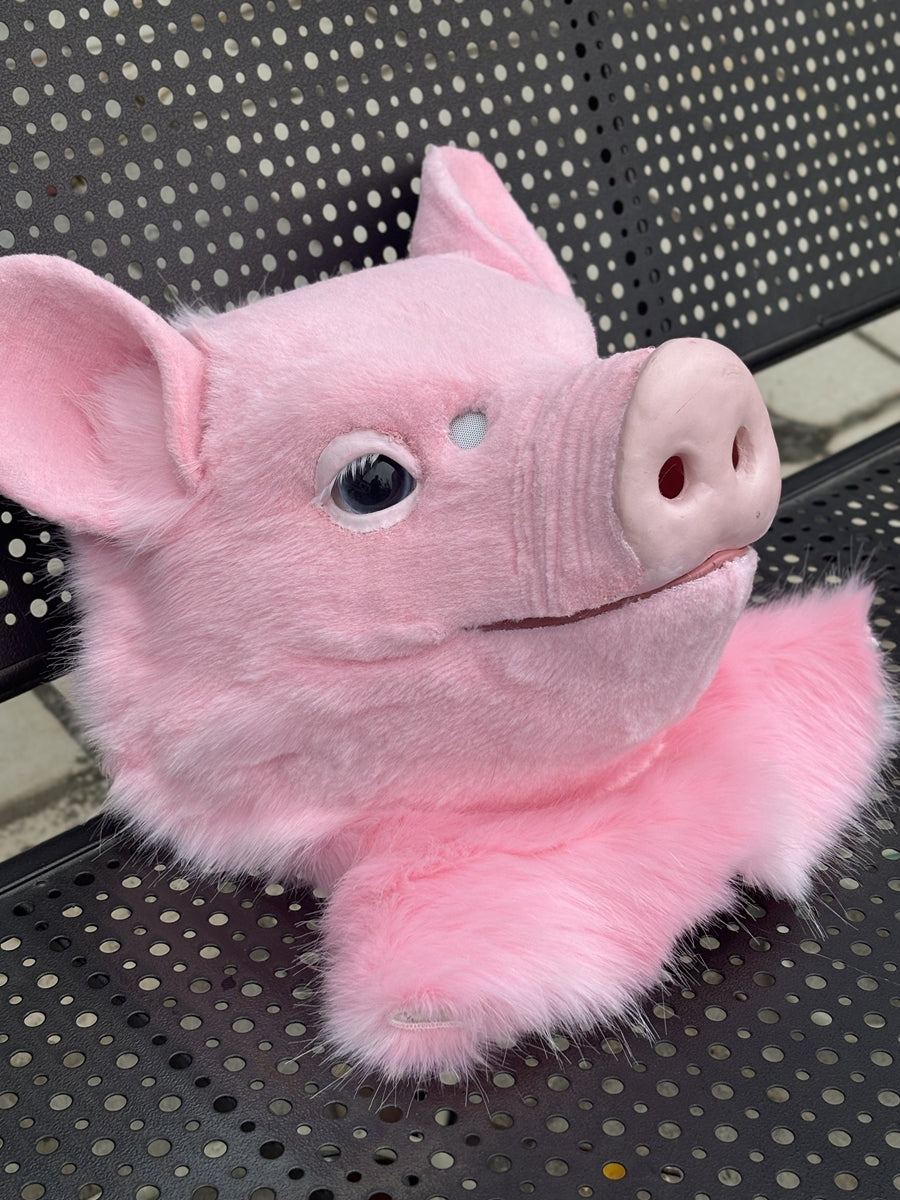 [Premade] Cute Pig Realistic Fursuit Head Movable Jaw