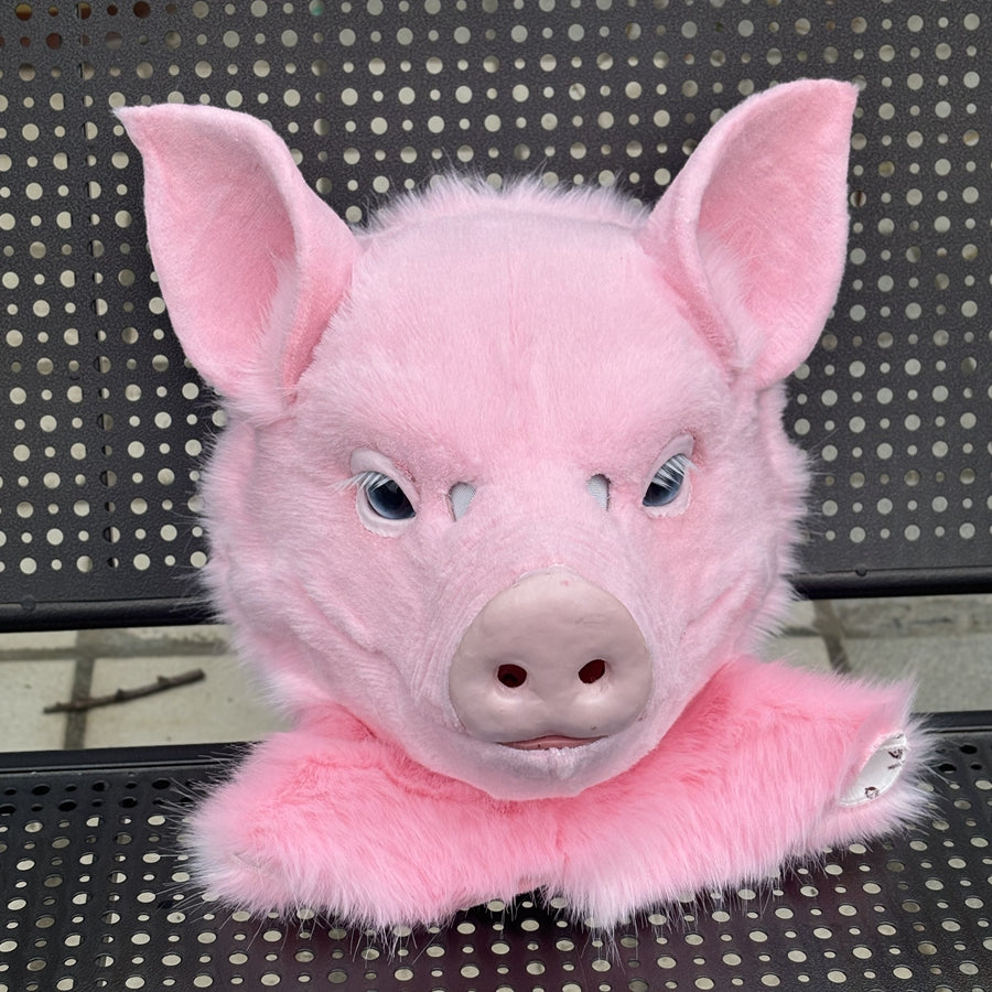 [Premade] Cute Pig Realistic Fursuit Head Movable Jaw
