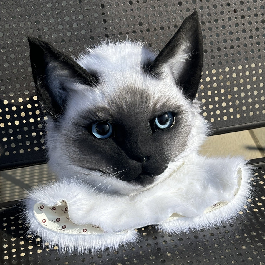 [Premade] Siamese Cat Realistic Fursuit Head Movable Jaw