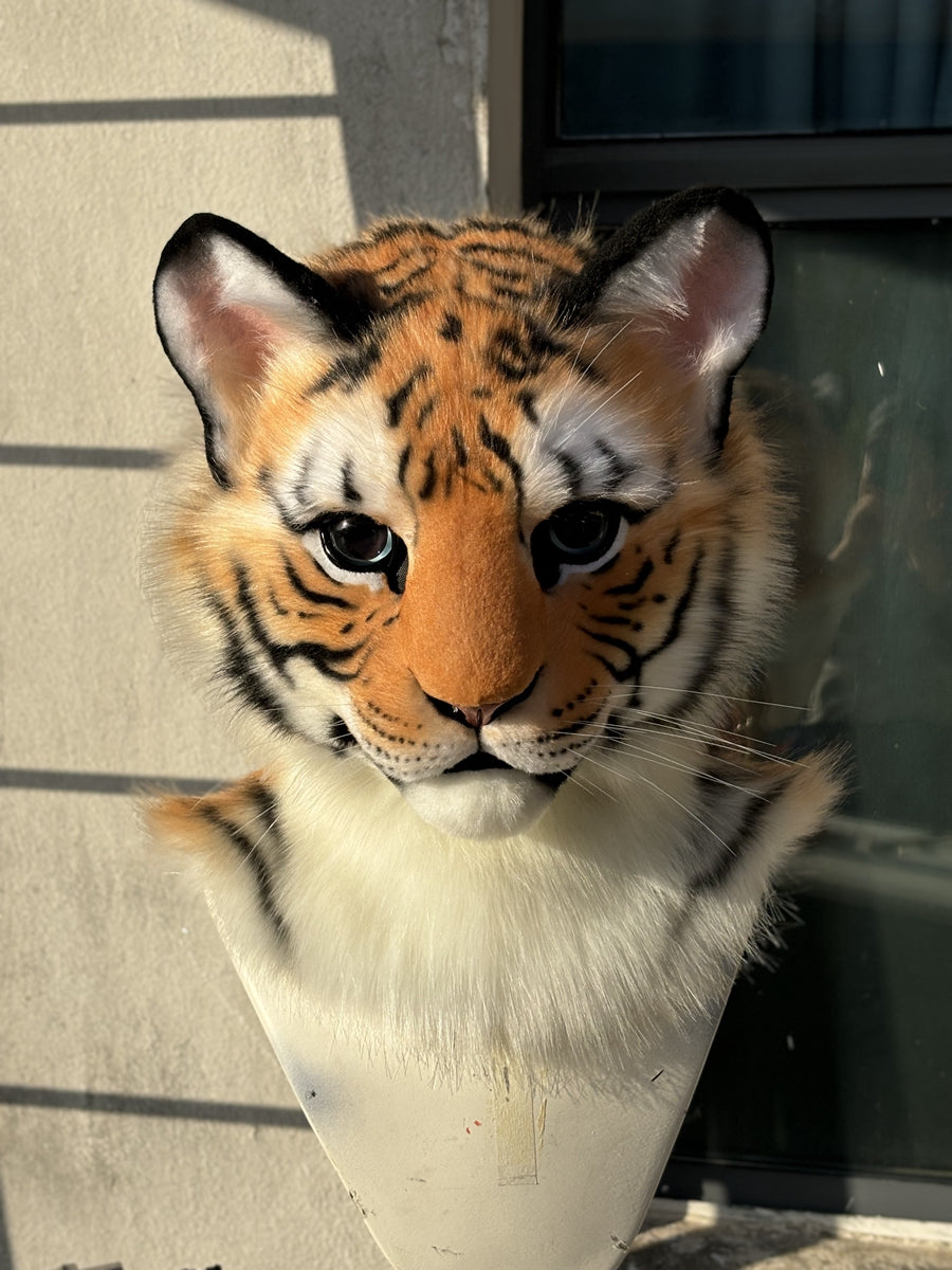 [Premade] Baby Tiger Realistic Fursuit Head Movable Jaw
