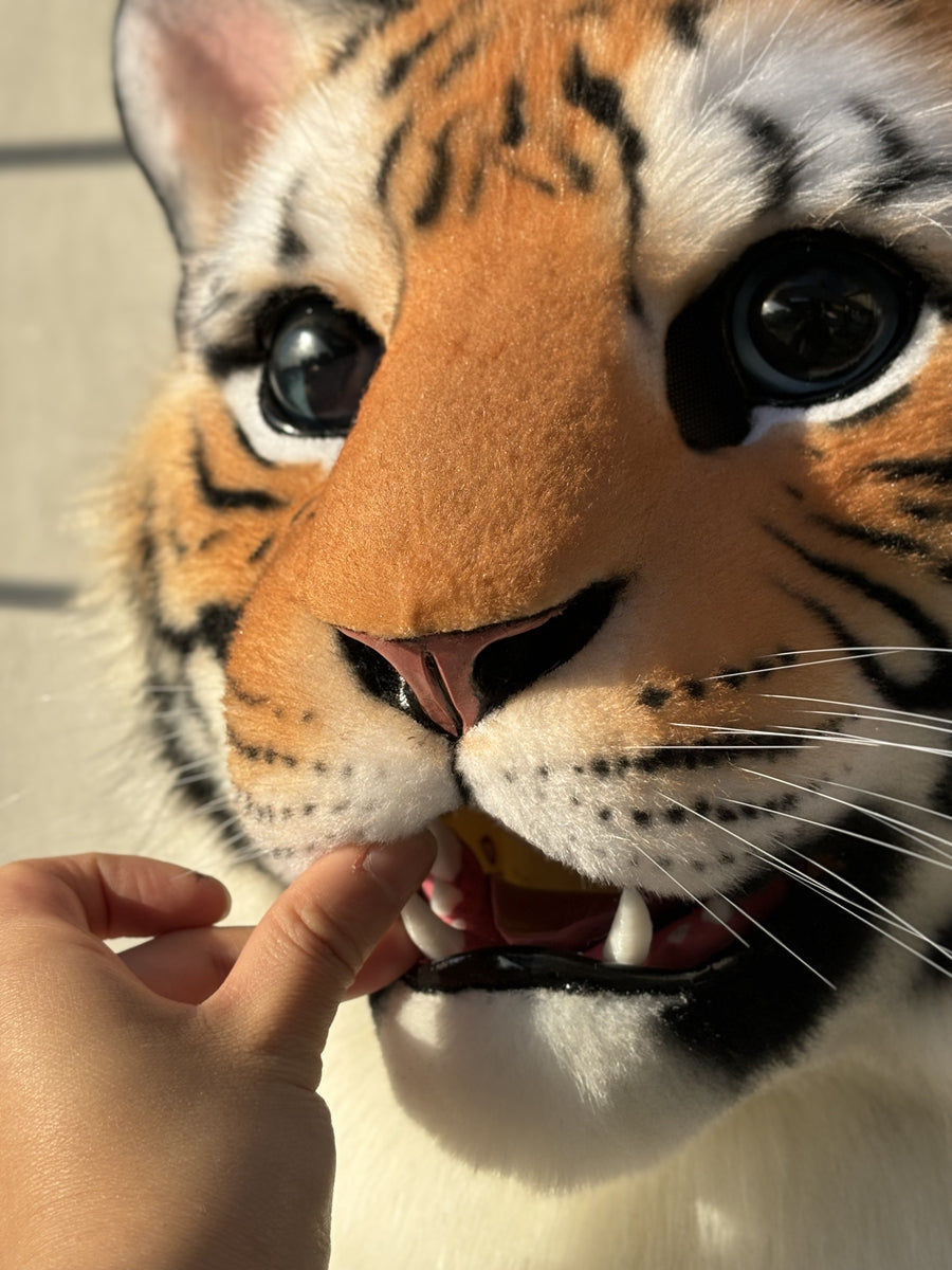 [Premade] Baby Tiger Realistic Fursuit Head Movable Jaw