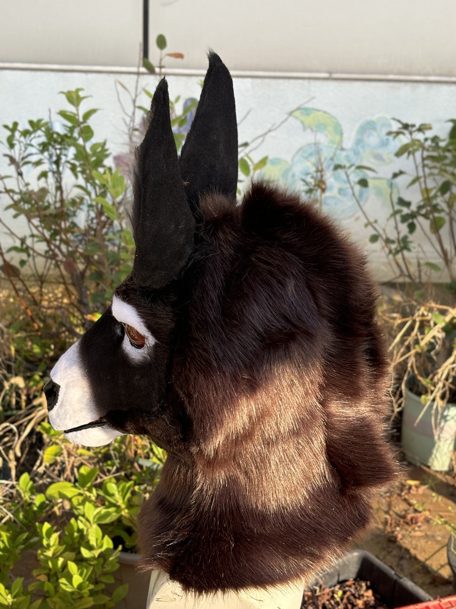 [Premade] Donkey Realistic Fursuit Head Movable Jaw