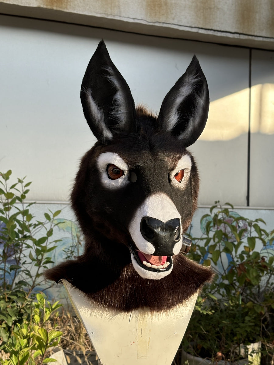 [Premade] Donkey Realistic Fursuit Head Movable Jaw