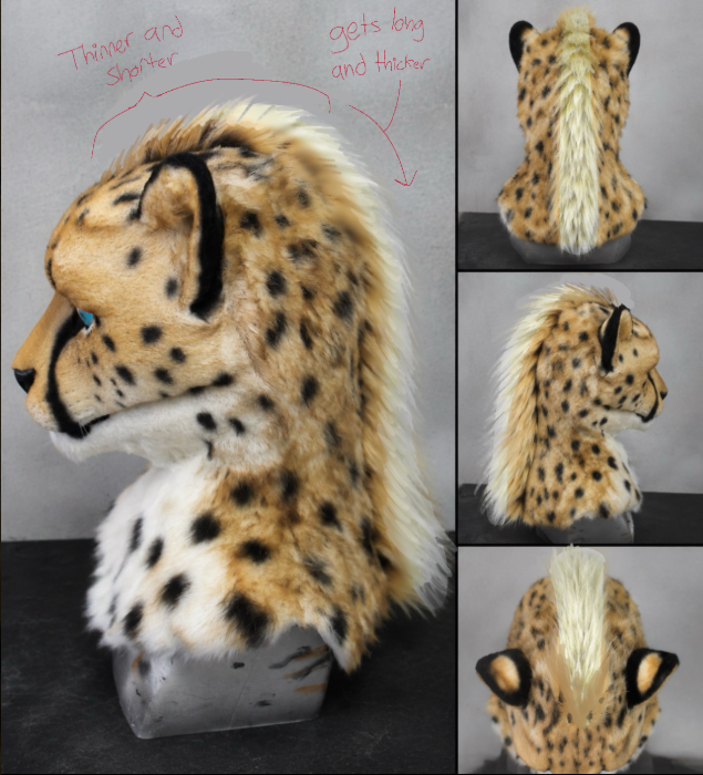 [Commissions] Cheetah Fursuit Head